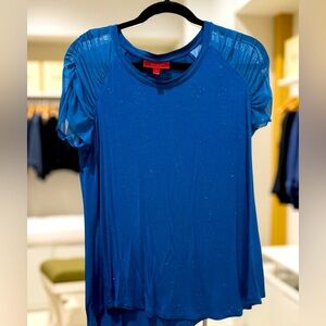 Jennifer Lopez Chic Blue Women's Top | Size M | Go-To -Top
